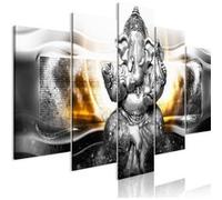 Tableau - Buddha Style (5 Parts) Silver Wide - 200x100 Artgeist (1753) G