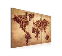 Tableau Cafés du monde triptyque-Taille L 60 x H 40 cm Imprimé