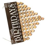 Tableau Calendrier en Bois pour Rappel D'anniversaire Familial