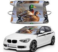 Tableau Canard sur l'eau,Housse de Pare-Brise de Voiture, Protection Pare-Brise - Résistante à la Neige, à la Glace, au Soleil, aux UV, à la poussière et à l'eau - Convient à la Plupart des Voitures