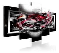 Tableau Carmine ribbon-Taille L 200 x H 100 cm