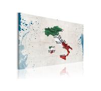 Tableau Carte de l'Italie-Taille L 90 x H 60 cm