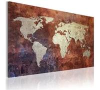 Tableau Artgeist Tableau - Carte du monde dorée - 120x80 (8391)