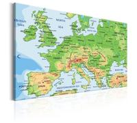 Tableau Cartes du monde Map of Europe 60x40 cm - Tableau deco