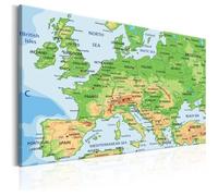 Tableau Cartes du monde Map of Europe 90x60 cm - Tableau deco