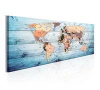 Tableau Cartes du monde World Maps: Sapphire Travels 135x45 cm - Tableau deco