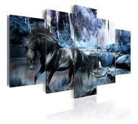 Tableau Cascade bleue-Taille L 200 x H 100 cm Imprimé G