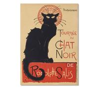 Tableau Chat Noir 210 x 297 Tournee du Chat Noir Théophile Alexandre Steinlen Retro Montmartre Poster Deco Cuisine