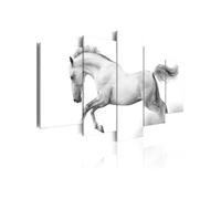 Tableau Cheval Passion et liberté-Taille L 200 x H 100 cm Imprimé