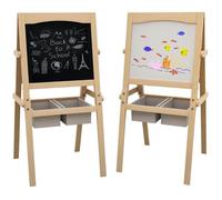 AIYAPLAY - Tableau chevalet - MDF - 58x50.5x109cm - Bois naturel