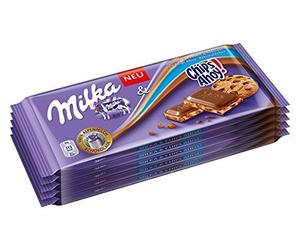 Tableau Chips Ahoy Edition Limitée, motif Milka Chocolat avec bouts à biscuits, 100 g, Lot de 10 (10 x 100 g)
