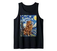Tableau Chow Chow Chien Van Gogh Nuit étoilée Débardeur