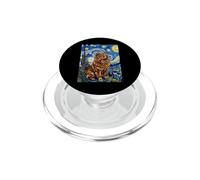 Tableau Chow Chow Chien Van Gogh Nuit étoilée PopSockets PopGrip pour MagSafe