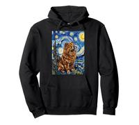 Tableau Chow Chow Chien Van Gogh Nuit étoilée Sweat à Capuche