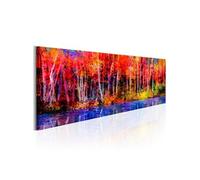 Tableau Colorful Autumn Trees-Taille L 135 x H 45 cm
