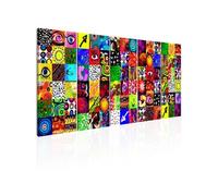 Tableau Colourful Abstraction-Taille L 225 x H 90 cm Imprimé G