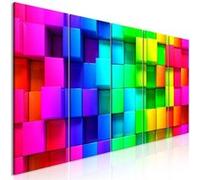 Tableau Colourful Cubes (5 Parts) Narrow-Taille L 200 x H 80 cm Imprimé G