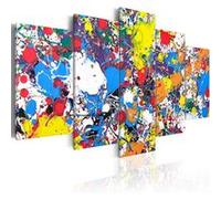 Tableau Colourful Imagination-Taille L 200 x H 100 cm Imprimé G
