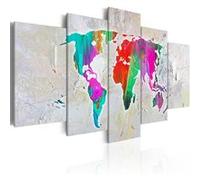 Tableau Colourful Planet-Taille L 100 x H 50 cm Imprimé G