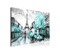 Tableau - Colourful Rendez-Vous (1 Part) Wide Turquoise - 90x60 (2412)