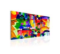 Tableau - Colourful Town - 120x60 (2448)