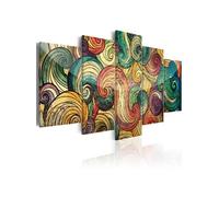 Tableau Colourful Waves-Taille L 100 x H 50 cm Imprimé G