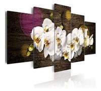 Tableau Comme un nuage blanc 5 pièces-Taille L 200 x H 100 cm Imprimé