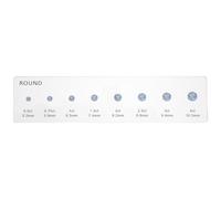 Tableau comparatif des diamants en acrylique - Guide des tailles pour | Règle de mesure portable, affichage des proportions du monde réel, évaluation précise des pierres, navigation en ligne et