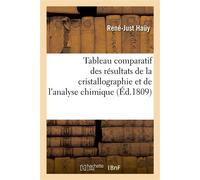Tableau comparatif des résultats de la cristallographie et de l'analyse chimique - René Just Haüy - Hachette Bnf - broché - Livre