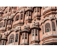 Tableau composite en aluminium 120 x 80 cm : Hawa Mahal, le palais du vent, Jaipur, Rajasthan, Inde (image HDR) (21849044)