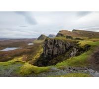 Tableau composite en aluminium 140 x 90 cm : paysage autour de Quiraing, un glissement de terrain sur l'île de Skye, Écosse, Royaume-Uni (119547014)