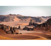 Tableau composite en aluminium 60 x 40 cm : Sahara désert Tadrart Rouge dans le sud de l'Algérie (244106915)