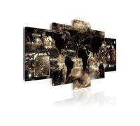 Tableau Continents and stars-Taille L 100 x H 50 cm