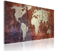 Tableau Imprimé "Continents D'acier" 30 x 60 cm