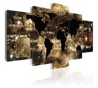 Tableau Continents of bronze-Taille L 100 x H 50 cm Imprimé G
