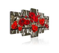 Tableau Coquelicots argentés-Taille L 200 x H 100 cm