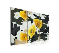 Tableau Coquelicots peints Triptyque-Taille L 120 x H 80 cm Imprimé