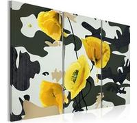 Tableau Coquelicots peints Triptyque-Taille L 60 x H 40 cm Imprimé G