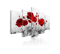 Tableau coquelicots rouge miracle-Taille L 200 x H 100 cm Imprimé