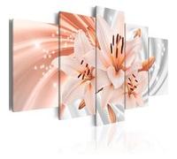 Tableau Coral Lilies-Taille L 100 x H 50 cm Imprimé G