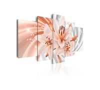 Tableau Coral Lilies-Taille L 200 x H 100 cm