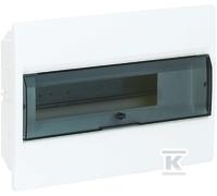 Tableau COSMOS 1x18M encastré IP40 porte transparente VR118TP