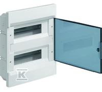 Tableau COSMOS 2x12M encastré IP40 porte transparente VR212TP