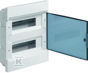 Tableau COSMOS 2x12M encastré IP40 porte transparente VR212TP