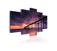 Tableau Côte maritime dans la soirée-Taille L 100 x H 50 cm