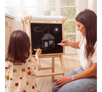 Active Tots Tableau Créatif en Bois FSC® - Chevalet avec Rouleau de Papier - Dès 12 Mois - Stimule l’Imagination - Pour Usage Domestique