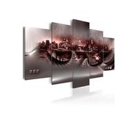 Tableau Crimson City-Taille L 100 x H 50 cm