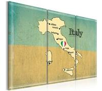 Tableau Cœur de l'Italie triptyque-Taille L 120 x H 80 cm Multicolore G