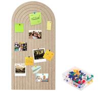 Tableau d’Affichage Feutre 60x120 cm Panneau Mural Décoratif Pliable Tableau Liège Mémo Board pour Photos Notes Bureau Chambre Maison