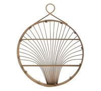 Tableau d’affichage mural en rotin marron 60,5x10,5x76 cm